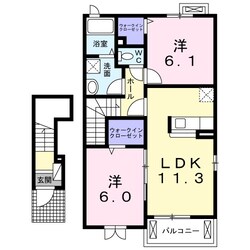 ラック　ヒルズ　Ｂの物件間取画像